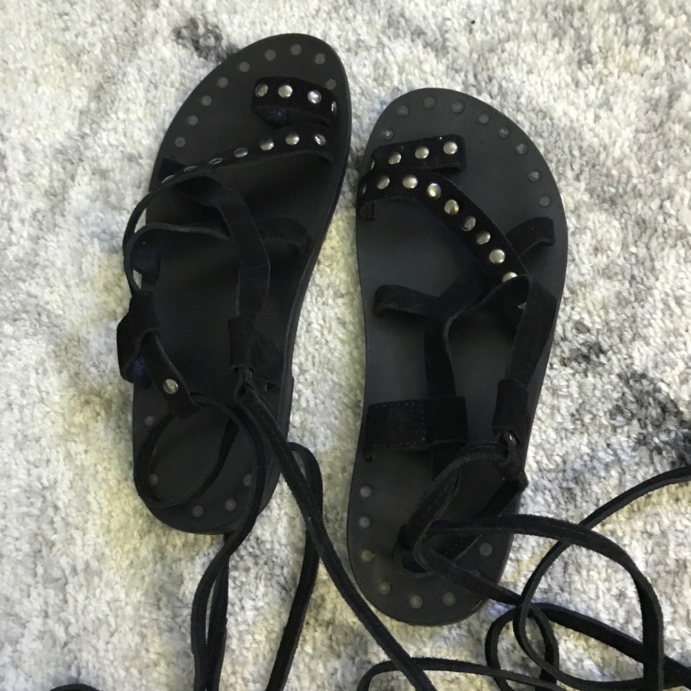 Steve Madden suede gladiator flat sandal